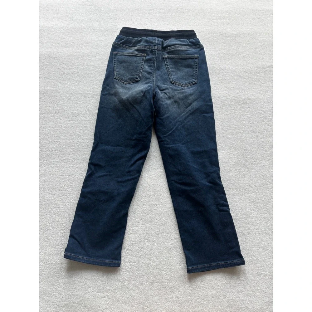 Sonoma Adaptive Jeans Kids Small Blue Elastic Waist Hook and Loop‎ Leg Openings